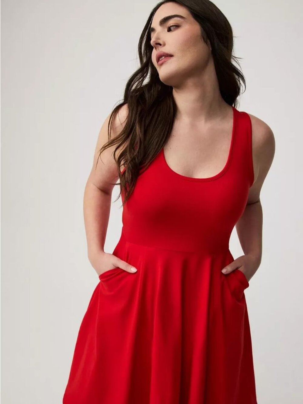 Torrid Foxy Skater Mini Dress with Pockets - Picture 4 of 9